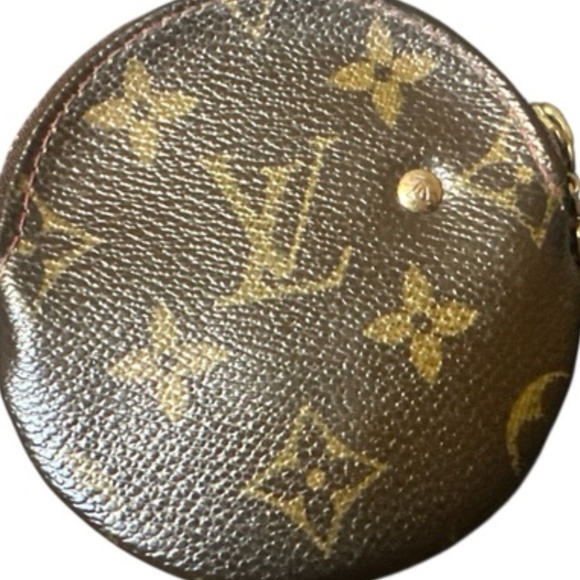 Louis Vuitton Monogram Porte Monnaie Round Coin Case Brown - Picture 3 of 9